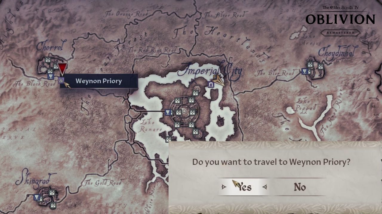 Comprehensive Fast Travel Guide in  Elder Scrolls IV: Oblivion Remastered cover