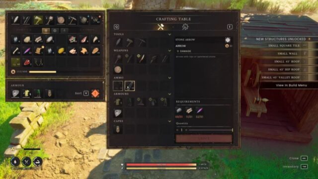 How to craft stone arrows in RuneScape Dragonwilds