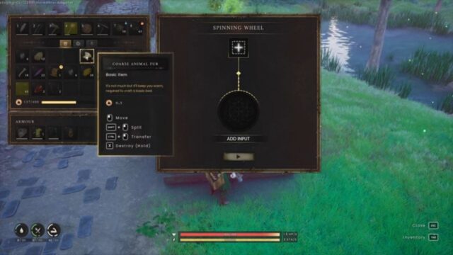 Using a Spinning Wheel in RuneScape Dragonwilds