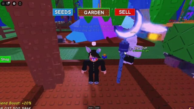 How to use the Night Staff in Grow a Garden