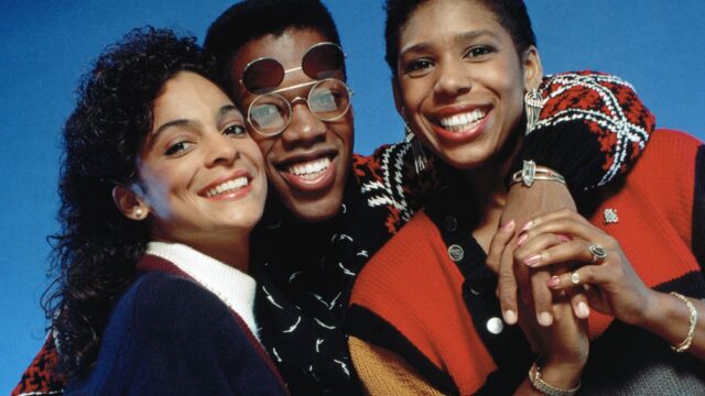 Jasmine Guy, Kadeem Hardison, and Dawnn Lewis in A Different World