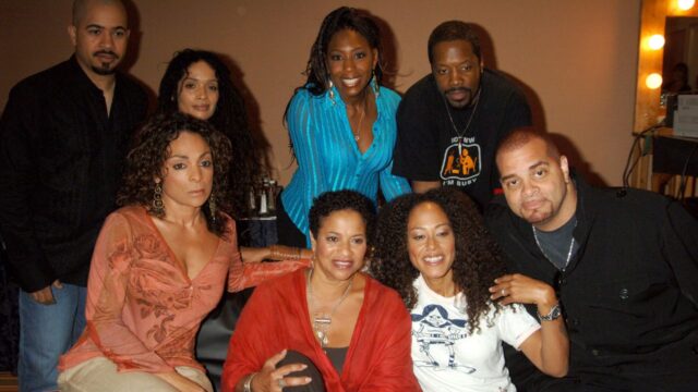 Debbie Allen, Lisa Bonet, Jasmine Guy, Sinbad, Darryl M. Bell, Kadeem Hardison, Dawnn Lewis, and Cree Summer in A Different World