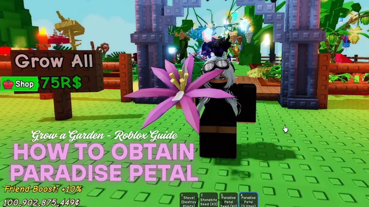 Flower Shower: How to Obtain Paradise Petal in Grow A Garden – Roblox Guide cover